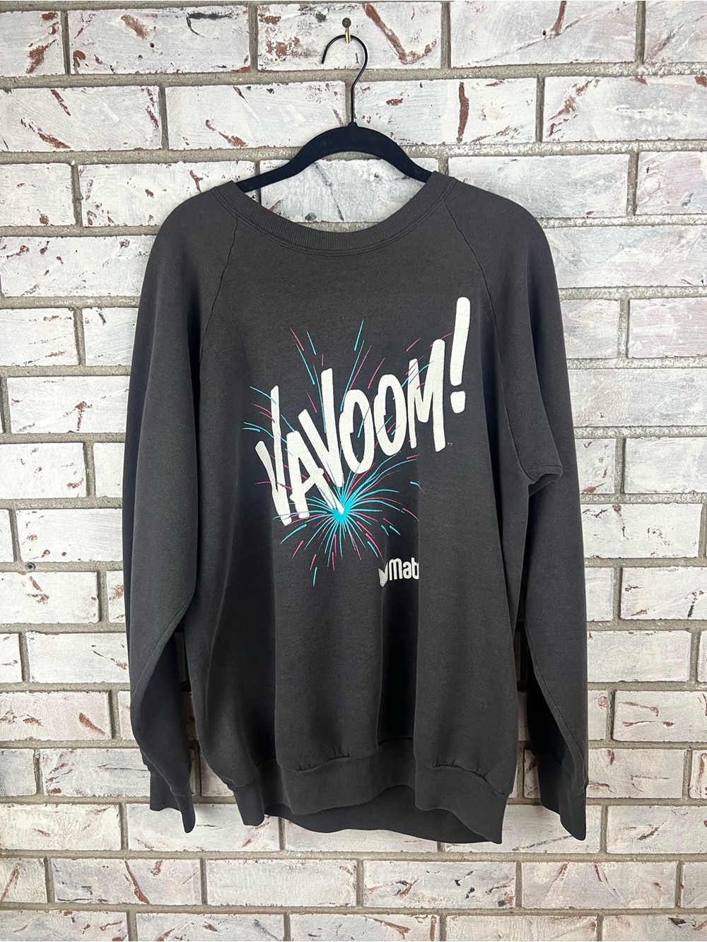 "VAVOOM!" | Black Crewneck Sweater